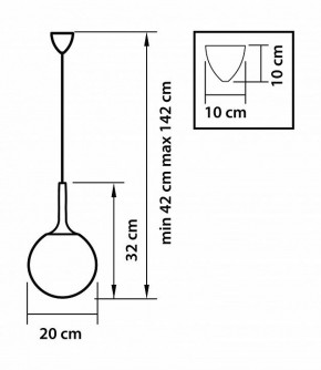 Подвесной светильник Lightstar Globo 813021 в Тобольске - tobolsk.mebel24.online | фото 3