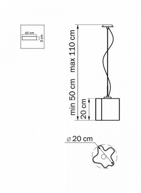 Подвесной светильник Lightstar Nubi 802110 в Тобольске - tobolsk.mebel24.online | фото 3