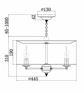 Подвесной светильник Maytoni Anna H007PL-04G в Тобольске - tobolsk.mebel24.online | фото 4