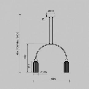 Подвесной светильник Maytoni Antic MOD302PL-02W в Тобольске - tobolsk.mebel24.online | фото 3