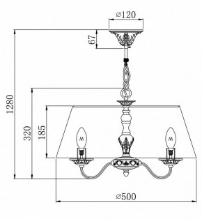 Подвесной светильник Maytoni Bouquet ARM023-PL-03-S в Тобольске - tobolsk.mebel24.online | фото 4