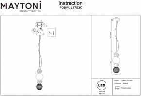 Подвесной светильник Maytoni Collar P069PL-L17G3K в Тобольске - tobolsk.mebel24.online | фото 4