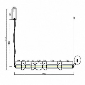 Подвесной светильник Maytoni Cosmo MOD210PL-L39BS3K в Тобольске - tobolsk.mebel24.online | фото 7