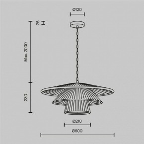 Подвесной светильник Maytoni Costa MOD394PL-01BS1 в Тобольске - tobolsk.mebel24.online | фото 5