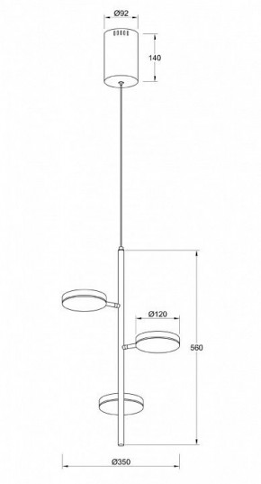 Подвесной светильник Maytoni Fad MOD070PL-L18WK в Тобольске - tobolsk.mebel24.online | фото 4
