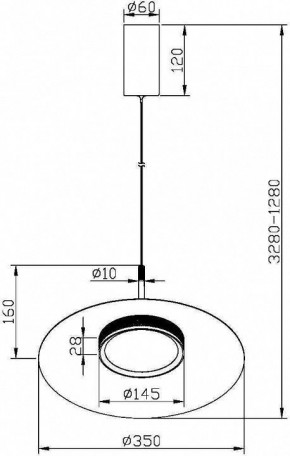 Подвесной светильник Maytoni Halo MOD041PL-L15B3K1 в Тобольске - tobolsk.mebel24.online | фото 5