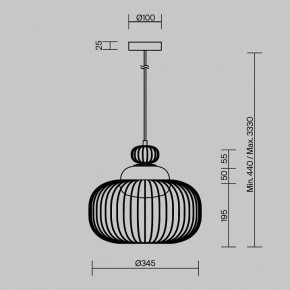 Подвесной светильник Maytoni Levitation MOD376PL-01G в Тобольске - tobolsk.mebel24.online | фото 5