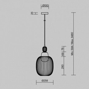 Подвесной светильник Maytoni Levitation MOD376PL-01G1 в Тобольске - tobolsk.mebel24.online | фото 5
