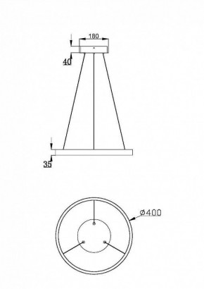 Подвесной светильник Maytoni Rim MOD058PL-L32BSK в Тобольске - tobolsk.mebel24.online | фото 3