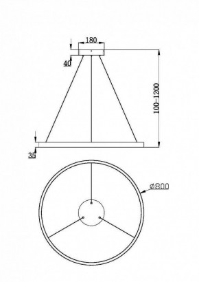 Подвесной светильник Maytoni Rim MOD058PL-L42BK в Тобольске - tobolsk.mebel24.online | фото 3