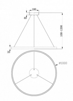 Подвесной светильник Maytoni Rim MOD058PL-L54BS4K в Тобольске - tobolsk.mebel24.online | фото 4
