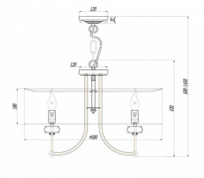 Подвесной светильник Maytoni Roma ARM006PL-06G в Тобольске - tobolsk.mebel24.online | фото 3