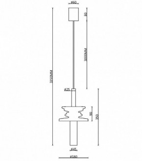 Подвесной светильник Maytoni Sound Wave MOD255PL-01B4 в Тобольске - tobolsk.mebel24.online | фото 4