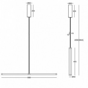 Подвесной светильник Maytoni Supersymmetry P096PL-L11BK1 в Тобольске - tobolsk.mebel24.online | фото 4
