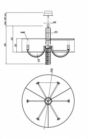 Подвесной светильник Maytoni Talento DIA008PL-06CH в Тобольске - tobolsk.mebel24.online | фото 6