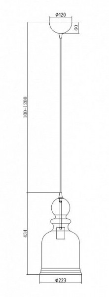 Подвесной светильник Maytoni Tone P002PL-01BZ в Тобольске - tobolsk.mebel24.online | фото 5