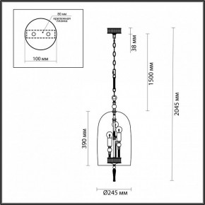 Подвесной светильник Odeon Light Bell 4892/3 в Тобольске - tobolsk.mebel24.online | фото 6