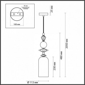 Подвесной светильник Odeon Light Bizet 4855/1 в Тобольске - tobolsk.mebel24.online | фото