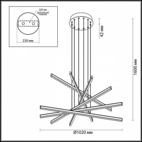 Подвесной светильник Odeon Light Rudy 3890/96L в Тобольске - tobolsk.mebel24.online | фото 6