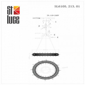 Подвесной светильник ST-Luce Lucchero SL6105.213.01 в Тобольске - tobolsk.mebel24.online | фото 6
