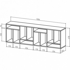 Полка книжная Офис-3 в Тобольске - tobolsk.mebel24.online | фото 2