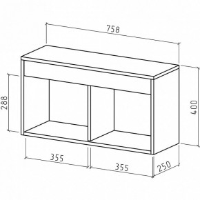 Полка комбинированная Эстри-5 в Тобольске - tobolsk.mebel24.online | фото 2