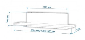 Полка навесная Нобиле ПНО-ППН-100 в Тобольске - tobolsk.mebel24.online | фото 2