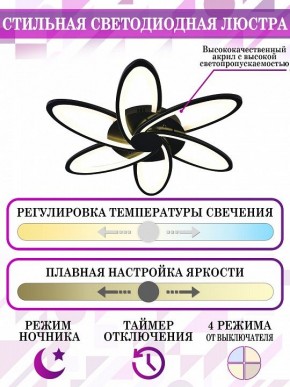 Потолочная люстра Natali Kovaltseva High-Tech Led Lamps HIGH-TECH LED LAMPS 82008 BLACK в Тобольске - tobolsk.mebel24.online | фото 5