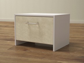 PROxSON Тумба Varna (ЛДСП Белая+ткань Белый/Savana Milk (молочный)) 51x40 в Тобольске - tobolsk.mebel24.online | фото