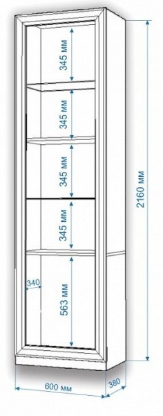 Шкаф для белья Нобиле ВтВ-ФГД-ФГК в Тобольске - tobolsk.mebel24.online | фото 3