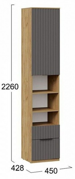 Шкаф комбинированный Хилтон Исп. 2 в Тобольске - tobolsk.mebel24.online | фото 8