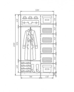 Шкаф-купе ХИТ 22-4-12-22 (420) в Тобольске - tobolsk.mebel24.online | фото 5
