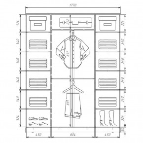 Шкаф-купе ХИТ 22-4-20/2-151 (420) в Тобольске - tobolsk.mebel24.online | фото 2