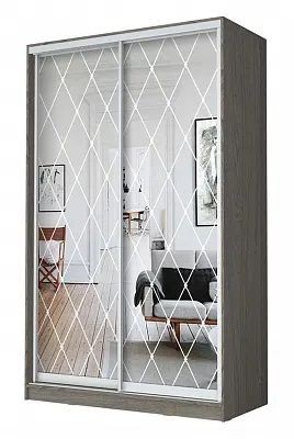 Шкаф-купе ХИТ 24-12/2-66 РОМБ БОЛЬШОЙ в Тобольске - tobolsk.mebel24.online | фото