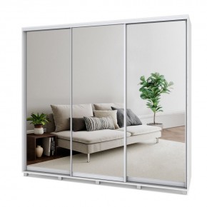 МАРТИН Шкаф-купе с зеркалами Анкор светлый (2400*600) М643 в Тобольске - tobolsk.mebel24.online | фото