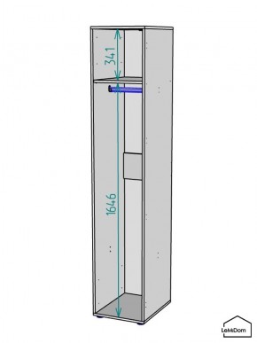 Шкаф Linnea MHR-1 2050х400х510 (Белый-М 11.1.2) в Тобольске - tobolsk.mebel24.online | фото 3
