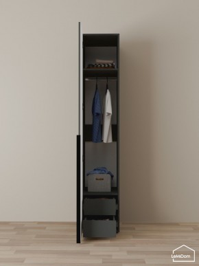 Шкаф Linnea MHR-1-3 2050х400х510 (Графит-М 11.1.25) в Тобольске - tobolsk.mebel24.online | фото 6