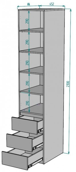 Шкаф Мальта H161 в Тобольске - tobolsk.mebel24.online | фото 2