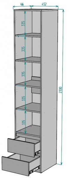 Шкаф Мальта H166 в Тобольске - tobolsk.mebel24.online | фото 2