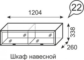 Шкаф навесной Венеция 22 бодега в Тобольске - tobolsk.mebel24.online | фото 1