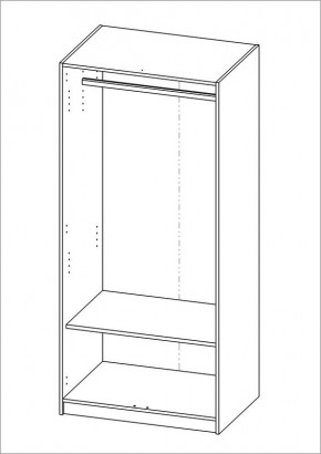 Шкаф ОРИОН двухдверный, цвет Дуб Сонома в Тобольске - tobolsk.mebel24.online | фото 2