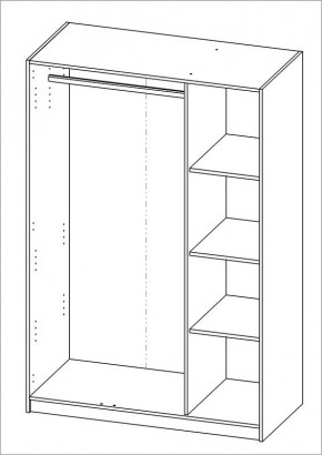 Шкаф ОРИОН трехдверный, цвет Дуб Венге в Тобольске - tobolsk.mebel24.online | фото 3