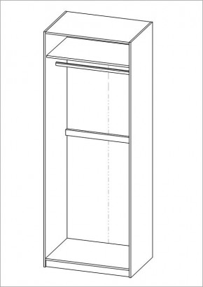 Шкаф ПЕГАС двухдверный, цвет белый в Тобольске - tobolsk.mebel24.online | фото 3