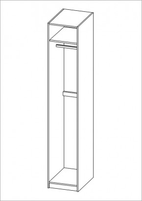 Шкаф ПЕГАС однодверный, цвет белый в Тобольске - tobolsk.mebel24.online | фото 3