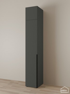 Шкаф с антресолью Linnea MHR-1A-1 2450х400х510 (Графит-М 11.1.25) в Тобольске - tobolsk.mebel24.online | фото