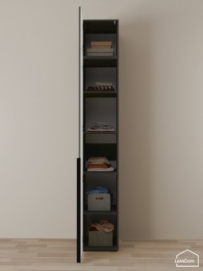 Шкаф с антресолью Linnea MHR-1A-2 2450х400х510 (Графит-М 11.1.25) в Тобольске - tobolsk.mebel24.online | фото 4