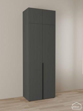 Шкаф с антресолью Linnea MHR-2A-2 2450х800х510 (Графит-М 11.1.25) в Тобольске - tobolsk.mebel24.online | фото 1