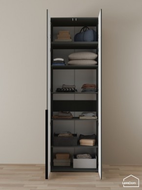 Шкаф с антресолью Linnea MHR-2A-2 2450х800х510 (Графит-М 11.1.25) в Тобольске - tobolsk.mebel24.online | фото 4
