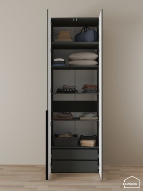 Шкаф с антресолью Linnea MHR-2A-3 2450х800х510 (Графит-М 11.1.25) в Тобольске - tobolsk.mebel24.online | фото 5