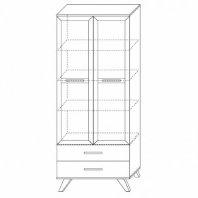 Шкаф-витрина 800 Вега Скандинавия в Тобольске - tobolsk.mebel24.online | фото 6